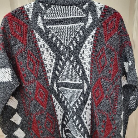 Rebecca Elliot Women's Sz S/M Open Front Sleeveless Long Fringe Duster Cardigan - Picture 7 of 8